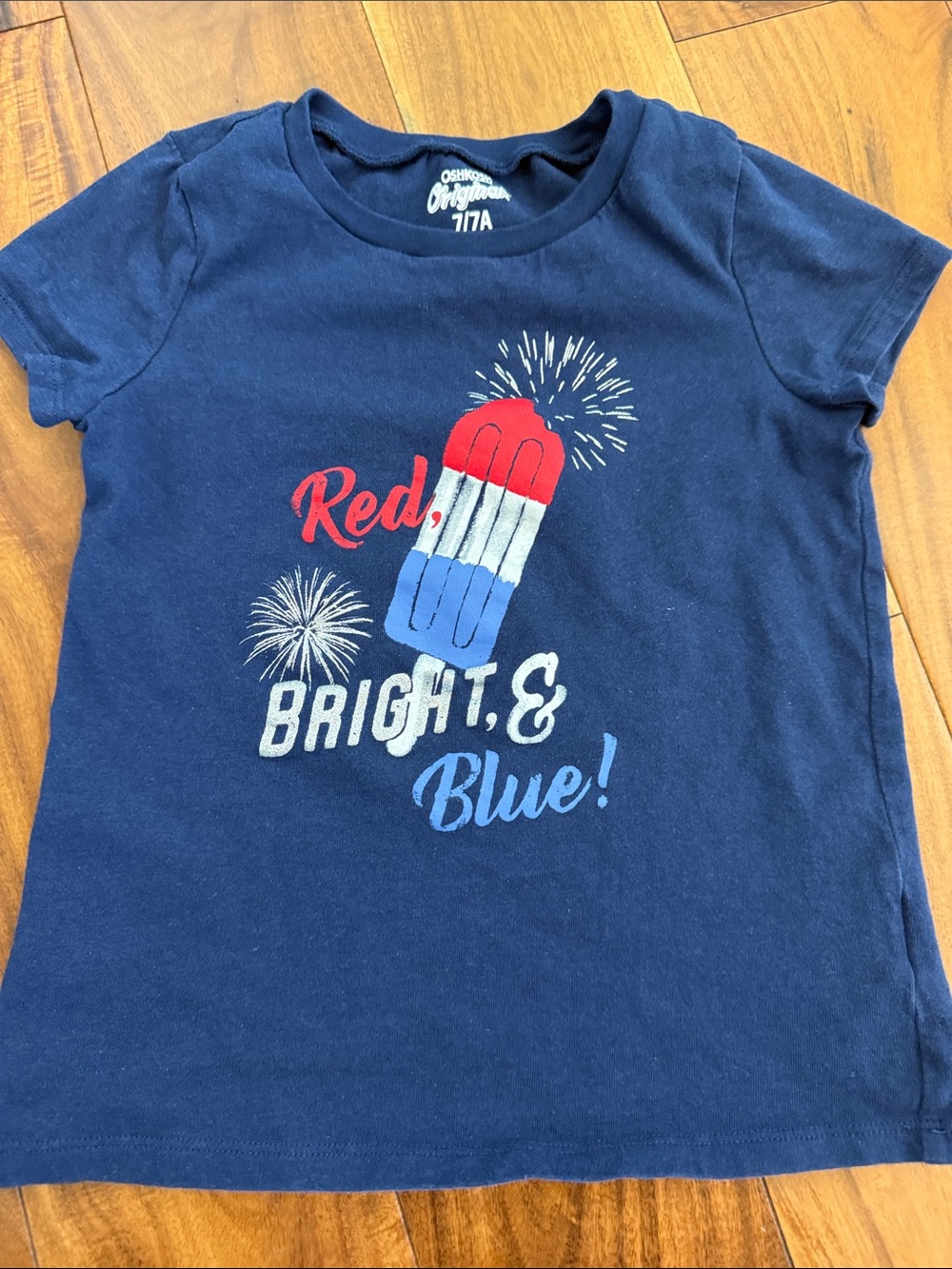 OshKosh B'gosh Navy Red, White & Blue Graphic Short Sleeve Tee